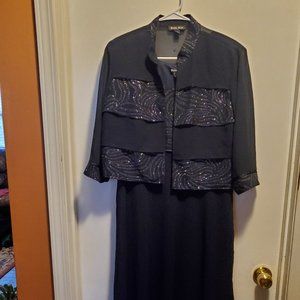Dana Kay Maxi Sleeveless dress w/jacket